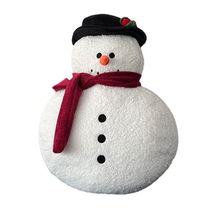 圣诞姜饼雪人抱枕毛绒玩具玩偶公仔沙发靠枕床头靠垫客厅装饰摆件