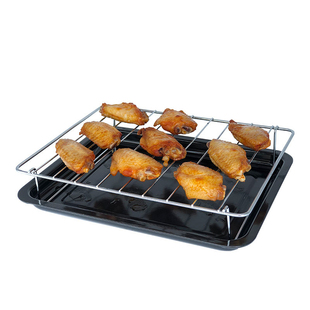 适用美的格兰仕光波炉耐热玻璃微波炉专用器皿烧烤盘烧烤架烤鸡翅
