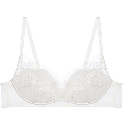 爱慕夏至2025夏季新品无钢圈中厚模杯隐孔小胸聚拢文胸AM17A981