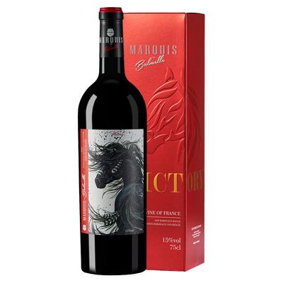 法国原瓶进口波尔多AOC红酒15度干红葡萄酒 单支装/双支装/整箱装