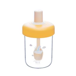 树可隔夜燕麦玻璃杯酸奶早餐碗便携可微波麦片冲泡杯子带勺盖外带