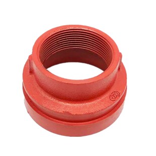 沟槽丝接大小头异径管大头卡箍小头螺纹消防管道沟丝连接变径接头