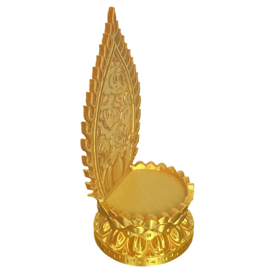 唐卡小佛像莲花底座金色供奉架