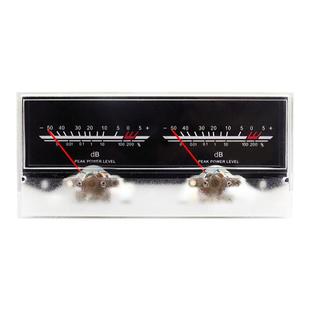 VU电平表功放后级驱动DB电平声压功率表背光电压6-12V双针音频表