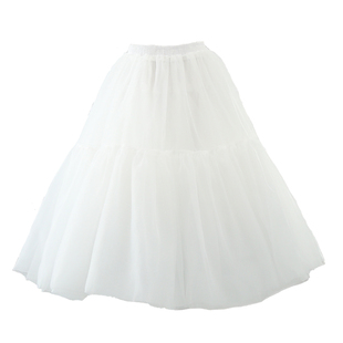 裙撑lolita洛丽塔无骨日常软纱中长款延长裙撑暴力撑汉服软妹蓬裙