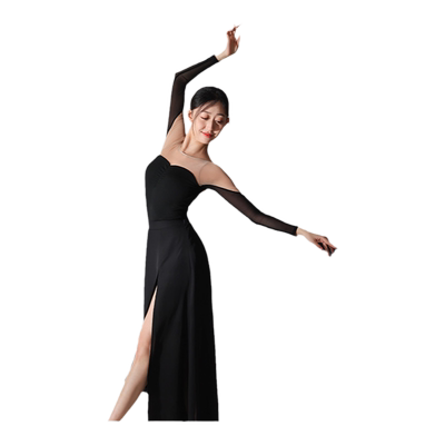 叶落清舞古典舞法式美背舞蹈套装