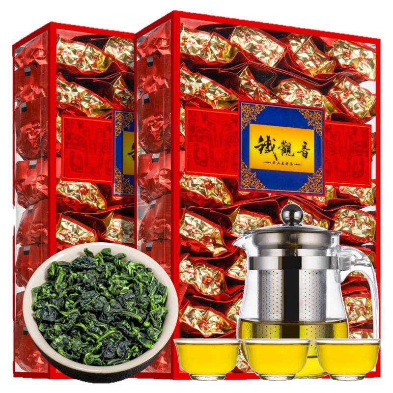 铁观音茶叶兰花香浓香型特级铁观音茶叶礼盒装乌龙茶250g/750g