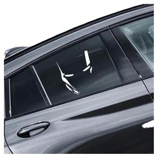 钢铁侠头盔装饰车贴反光复仇者联盟个性创意后挡车窗车身汽车贴纸