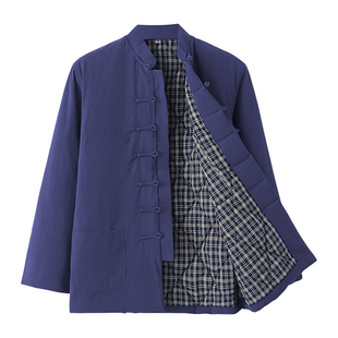 唐装棉袄男中国风男装中式古装中老年衣服爸爸冬季厚款宽松棉服