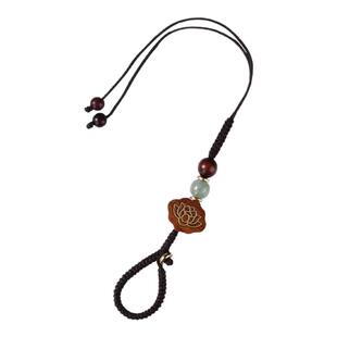 原创茶壶盖挂绳茶壶绳子紫砂壶盖茶壶系茶杯绑壶绳茶具配件莲花