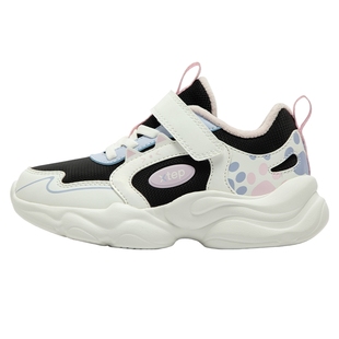 喵喵鞋｜特步女童鞋2026新款秋冬季加绒保暖二棉棉鞋运动鞋儿童鞋