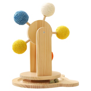 猫玩具转盘猫抓板剑麻耐磨不掉屑自嗨解闷幼猫咪磨爪玩具宠物用品