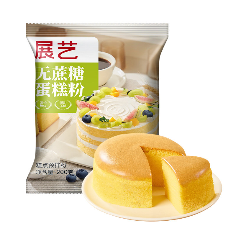 展艺无蔗糖蛋糕预拌粉
