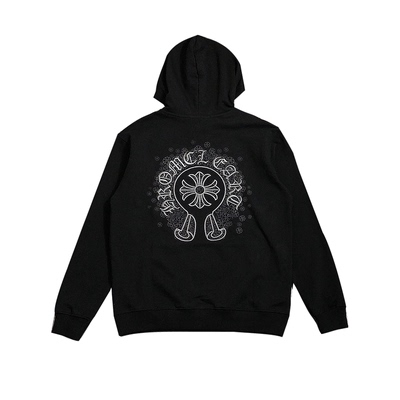 （刺绣+印花）连帽十字架棉卫衣