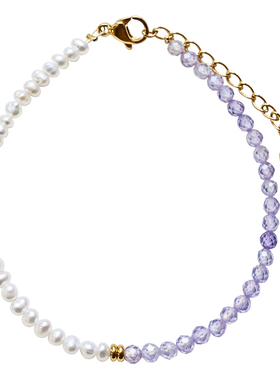 whatever小珍珠原创小众水晶手链