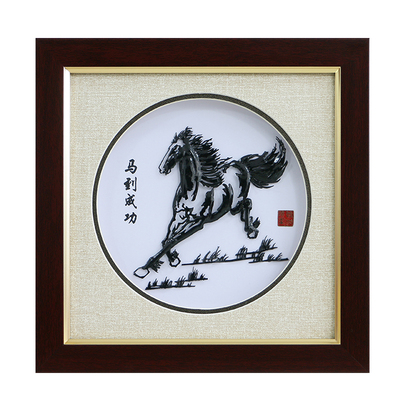 芜湖铁画马到成功物质中国风安徽