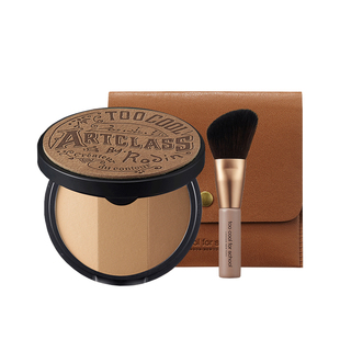 toocoolforschool涂酷修容盘三色高光遮瑕一体阴影修容鼻影侧影粉