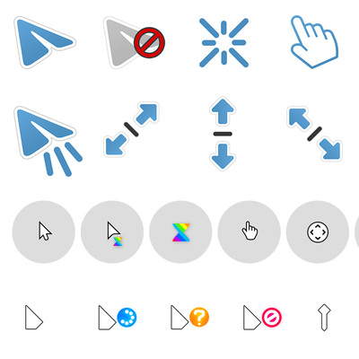 windows电脑鼠标光标图标主题桌面美化3D皮肤动态指针绿色免安装