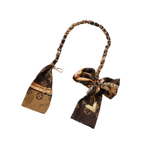 适用lv包包肩带改造配件包包链条单买腋下老花包棕色包带丝巾包链