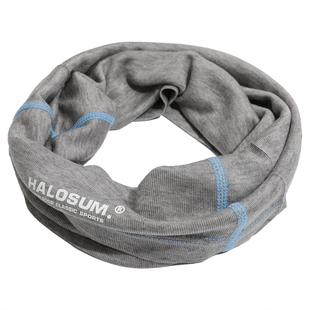 天丝羊毛薄款脖套女2025秋新户外登山防风保暖护颈小围脖透气面罩