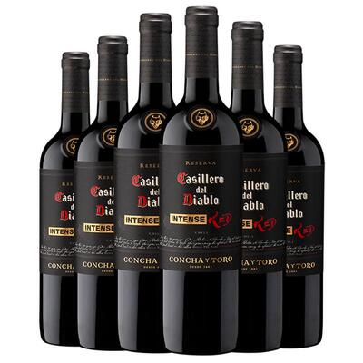 红魔鬼黑金浓郁红葡萄酒750ml*6