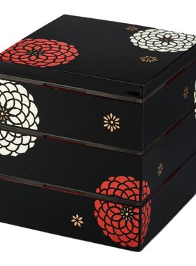 日本进口HAKOYA漆器和风点心盒