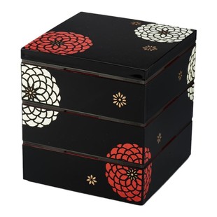 日本进口日式漆器食品盒点心盒茶叶罐糖果盒日式便当盒饭盒收纳盒