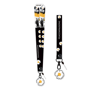 GD权志龙小雏菊手机挂绳潮牌布艺挂脖绳子吊绳挂件挂饰胸牌工作证