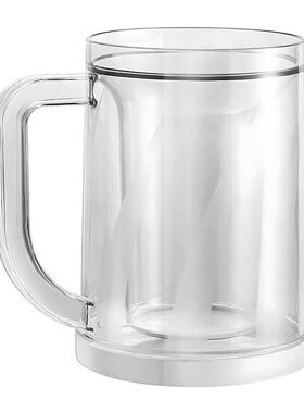 冰镇双层夹层大容量啤酒杯