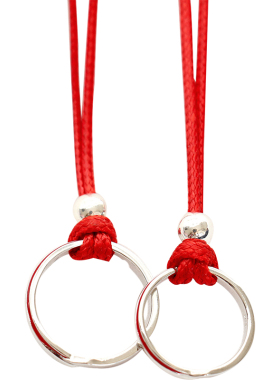 知了原创情侣戒指一对可拆分项链