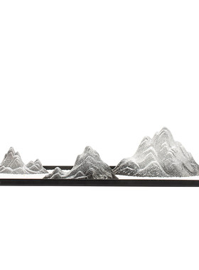 新中式创意枯山水沙盘造景微景观