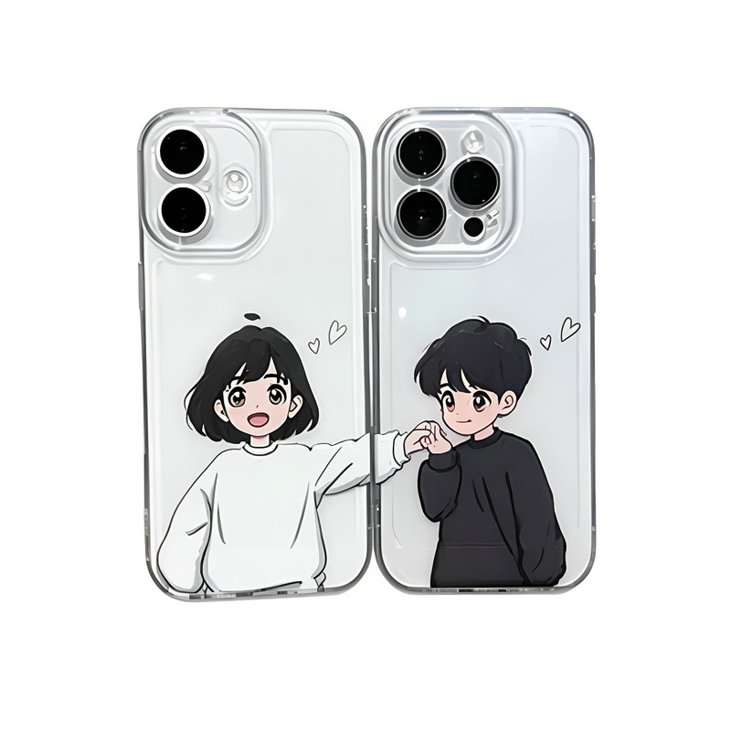 适用于iPhone17/16promax情侣男孩女孩透明手机壳防摔小米17max新款华为nova16高级感pura90软