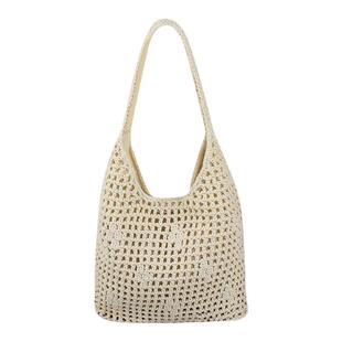 法国Montaigne/蒙田通勤款妈咪编织包2025托特包单肩度假针织女包