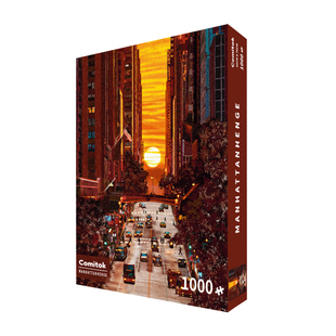 Comitok可米特曼哈顿悬日成人拼图1000片纸质高级高难度解压玩具