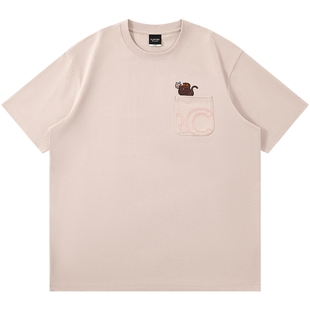 【CLOTTEE by CLOT】口袋猴子蜜桃冰茶短袖T恤 凉感防晒速干