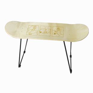 原创意文艺术滑板凳子 支架 椅子铁艺长板可用家居简约换鞋咖啡店