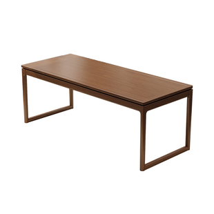 新中式实木书桌榆木书法桌家用卧室书画桌办公画案带抽屉桌椅组合