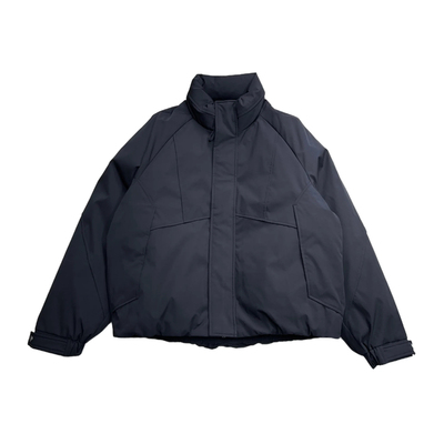 高级感简约设计无帽立领羽绒服男