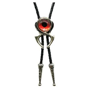 潮款项链男生短袖合金配饰嘻哈男士吊坠夏季原创设计镶嵌红色宝石