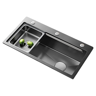 不锈钢水槽双槽改单槽5MM加厚