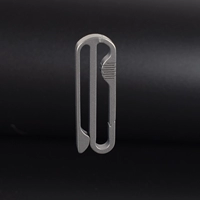 Титановая пряжка типа А + кольцо из нержавеющей стали.