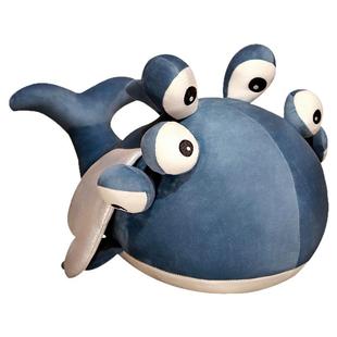 丑萌六眼飞鱼玩偶传说神秘生物公仔海洋动物毛绒玩具流言蜚语谐音