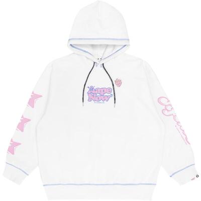 Aape宽草莓胸针连帽卫衣3925XXJ