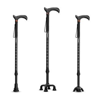 重阳碳纤维拐杖老人防滑医用轻便四脚拐棍伸缩折叠手杖康复走路