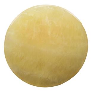 如鸿天然黄色石头片水晶原石托盘米黄玉盘底座底托垫子摆件玉石