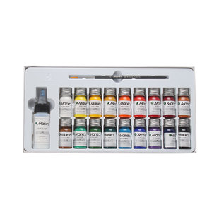 3D打印模型上色专用颜料 PLA ABS后期处理DIY上色套件工具18色