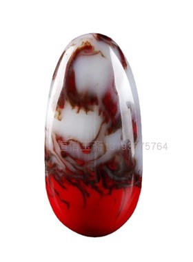 原石鸡血石玉手把件新疆手玩件