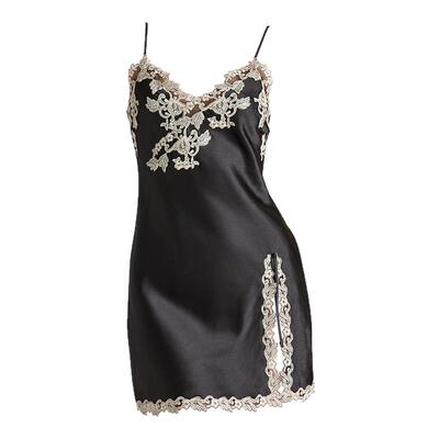 经典蕾丝刺绣花边睡裙春夏