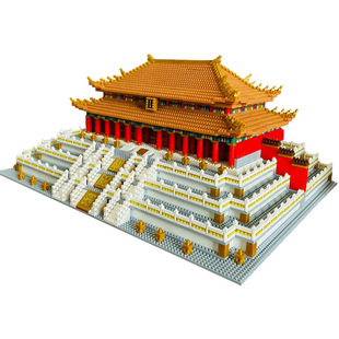 故宫太和殿榫卯积木玩具益智拼装拼图成人版中国建筑模型2025新款