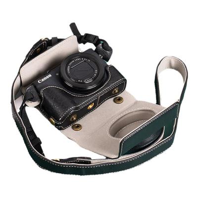 适用佳能g7x3相机包斜挎G7XMarkIII复古荔枝纹保护壳配件g7x2皮套